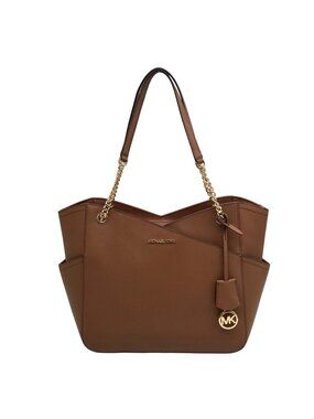 Michael Kors Brown Saffiano Leather Shoulder Bag
